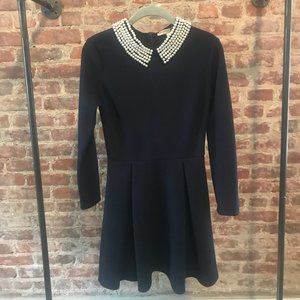 Blue Dress with Beaded Collar | Necessary Objects